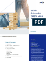 Mobile Automation Testing Using Appium: White Paper