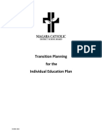 TransitionPlanfortheIndividualEducationPlan (IEP) Sample NCDSB