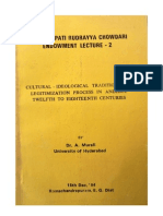 Cultural-Ideological Traditions and Legitimization Process in Andhra 12-18 Centuries, Dr. Atluri Murali