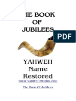 The Book OF Jubilees: Yahweh Name Restored