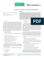 Role of Forensic Science in Crime Scene Investigation