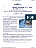 Techtron PPS HPV & Ketron PEEK HPV Specifications