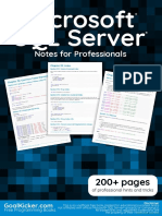 Microsoft SQL Server Notes For Professionals