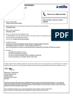 Annual Scooter H&R Inc SDP: Certificate of Motor Insurance