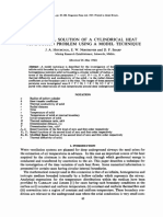 Numerical Solution of A Cylindrical Heat Conduction Problem Using A Model Technique