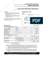 2SB817/2SD1047: 140V/12A AF 60W Output Applications