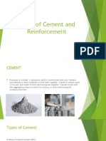 Types of Cement and Reinforcements