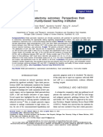 Distal Pancreatectomy Outcomes: Perspectives From A Community-Based Teaching Institution