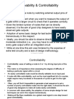 Observability & Controllability: 12: Design For Testability 1