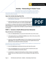 Iot3X Module 1 Activity - Networking in Packet Tracer: Open The Activity Starting Point File