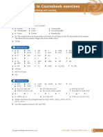 Answers To Coursebook Exercises: 3 Place Value, Ordering and Rounding