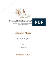 Jawaharlal Nehru Engineering College: Laboratory Manual