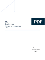 Types of Electrochemical Corrosion