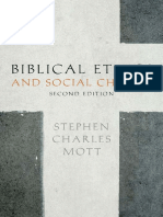 Biblical Ethics and Social Change