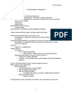 CIS 105 Final Exam - Review Sheet Computer Concepts