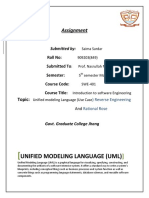 Unified Modeling Language (Uml) : Assignment