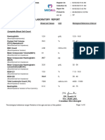 Haematology: Laboratory Report