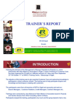 Customer Care Training Report