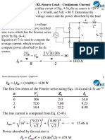 Full-Wave Rectifier With RL-Source Load-Continuous Current: Power Electronics by D.W.Hart Chapter 04