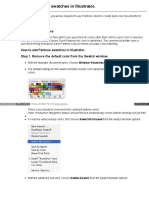 Using Pantone Swatches in Illustrator