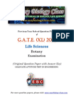 GATE XL 2019 Botany Solved Question Paper