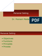 Personal Selling: Dr. Poonam Madan