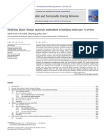 Modelling PCM Embedded in Building Enclosure, Review