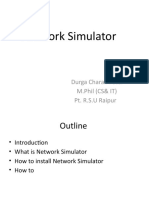 Network Simulator: Durga Charan Patel M.Phil (CS& IT) Pt. R.S.U Raipur