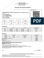 Piped Natural Gas Invoice Domestic