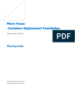 Micro Focus Container Deployment Foundation: Planning Guide