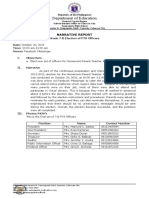 Parent Teacher Election Narrative Report