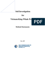 Method Statement of Soil Investigation