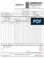 Mill Certificate: 2 2 2 3 3 3 4 N/mm2 N/mm2 % x10 x10 x10 x10 x10 x10 x10