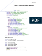 Aim: Implement The Concept of Fragment For Calculator Application. Activity - Main - XML