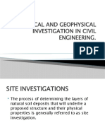 Geological and Geophysical Investigation in Civil Engineering