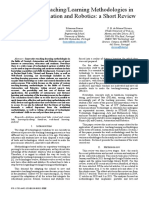 Innovative Teaching/Learning Methodologies in Control, Automation and Robotics: A Short Review