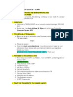 Facilitate Learning Session Script