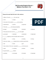 4000 Essential English Words 1 2nd-Midterm Test