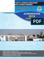 Jinnah Sindh Medical University IOHBMSS Prospectus