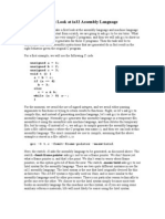 First Look at Ia32 Assembly Language