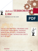 Anti-Terrorism LAW: Republic Act No. 11479