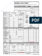 CS Form No. 212 Personal Data