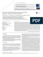 A Quick Assessment of The Photocatalytic Activity of TiO2