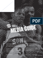 The 2003-04 Seattle SuperSonics Media Guide Was Written and ...