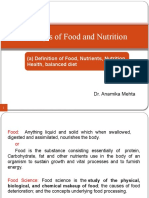 Concepts of Food, Nutrition and Hygiene 23 Nov