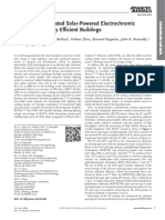 A Vertically Integrated SolarPowered Electrochromic Window For Energy Efficient Buildings