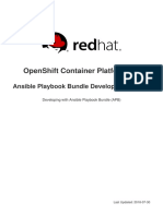 Ansible Playbook Bundle Development Guide