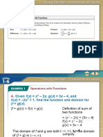 Function Operations and Composition of Functions