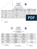 Program of Activities/Training Matrix In-Service Training On Smart Math (Stage 2)