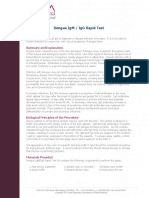 Dengue Igm / Igg Rapid Test: Intended Use